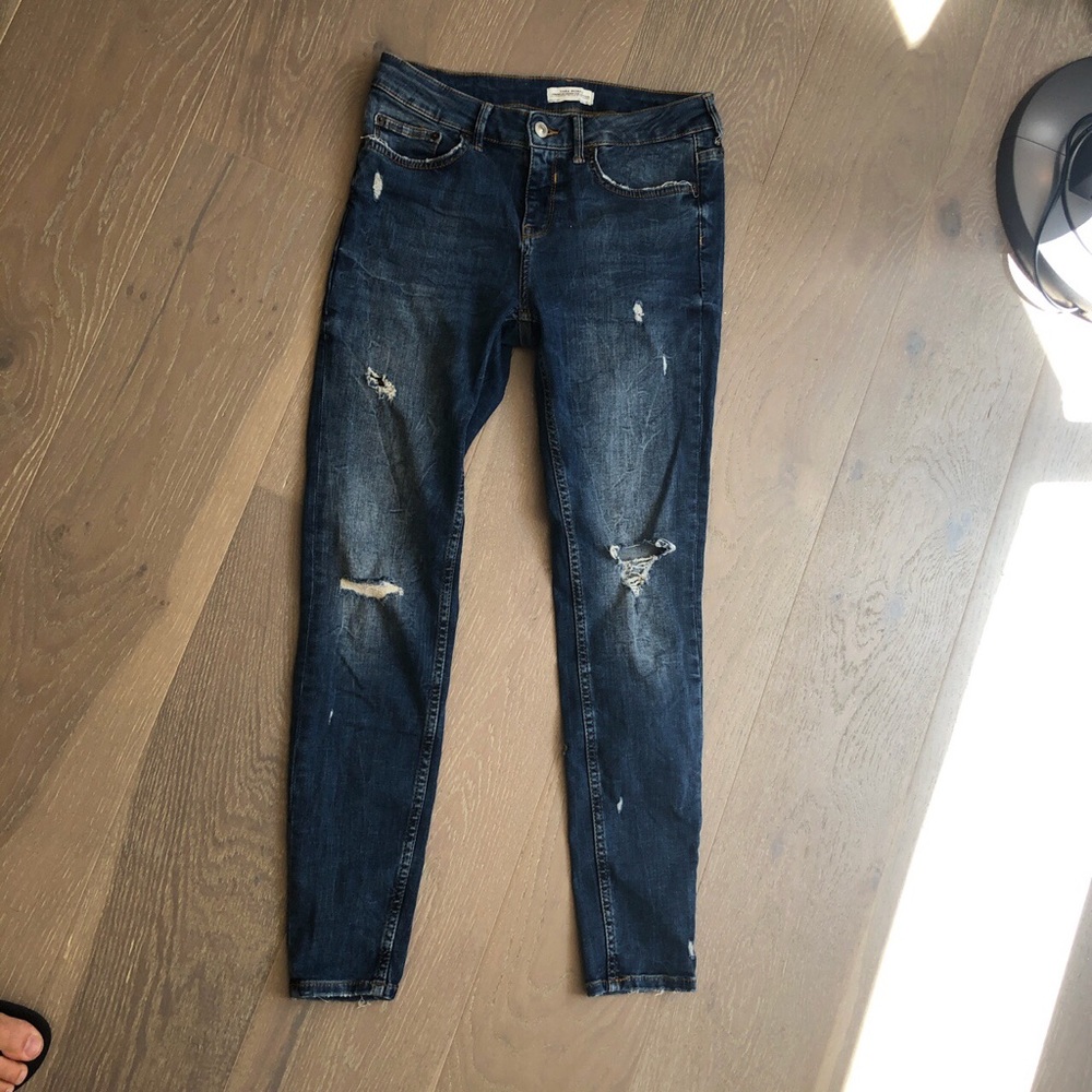 Zara distressed jeans
